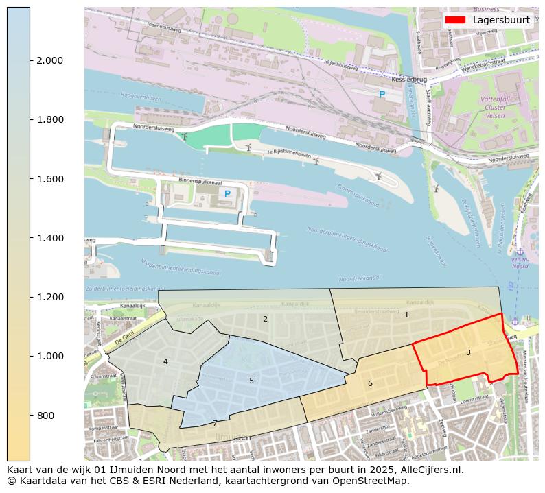 Afbeelding van de Lagersbuurt op de kaart.