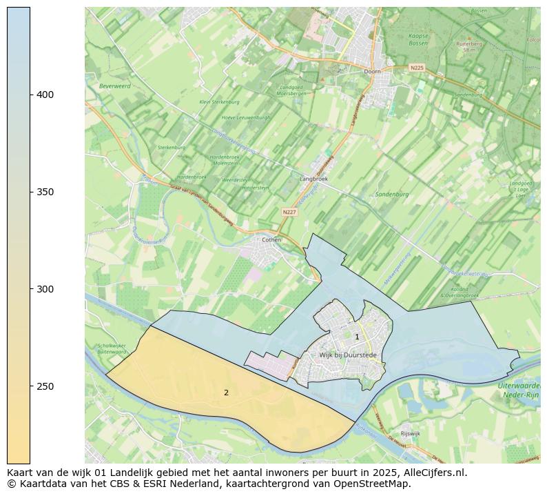 Afbeelding van de wijk Landelijk gebied op de kaart.