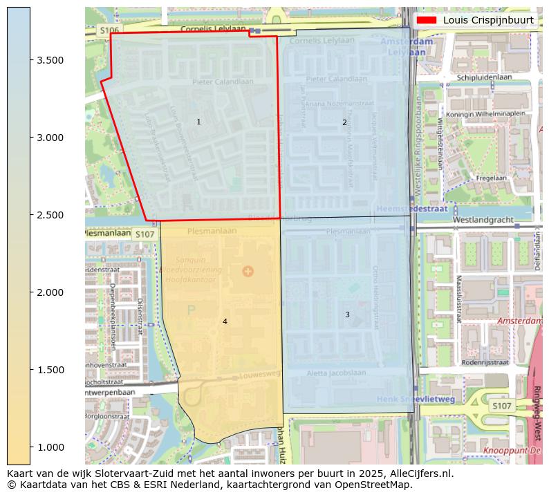 Afbeelding van de Louis Crispijnbuurt op de kaart.