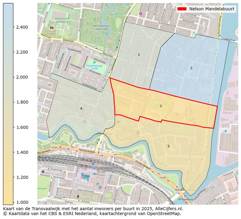 Afbeelding van de Nelson Mandelabuurt op de kaart.