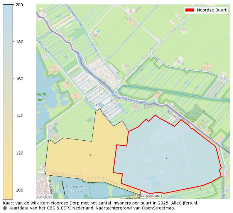 Afbeelding van de Noordse Buurt op de kaart.