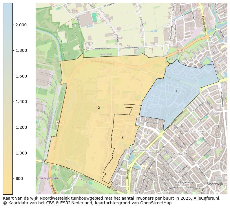 Afbeelding van de wijk Noordwestelijk tuinbouwgebied op de kaart.