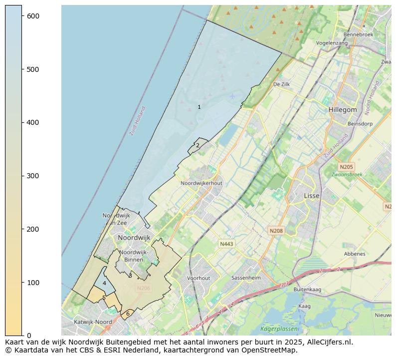 Afbeelding van de wijk Noordwijk Buitengebied op de kaart.