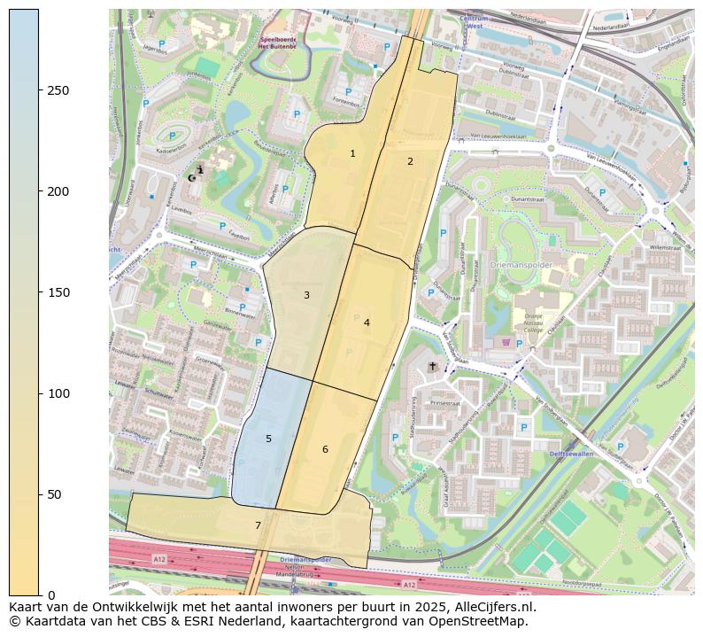 Afbeelding van de Ontwikkelwijk op de kaart.