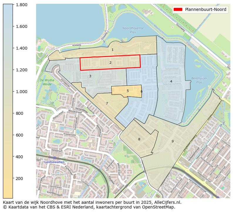 Afbeelding van de Plannenbuurt-Noord op de kaart.
