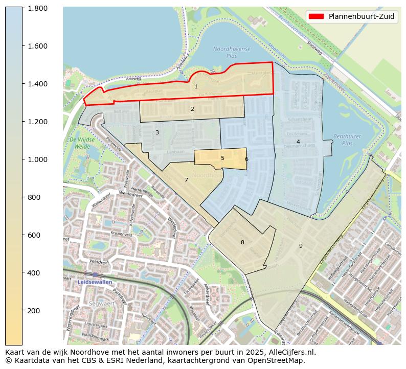 Afbeelding van de Plannenbuurt-Zuid op de kaart.