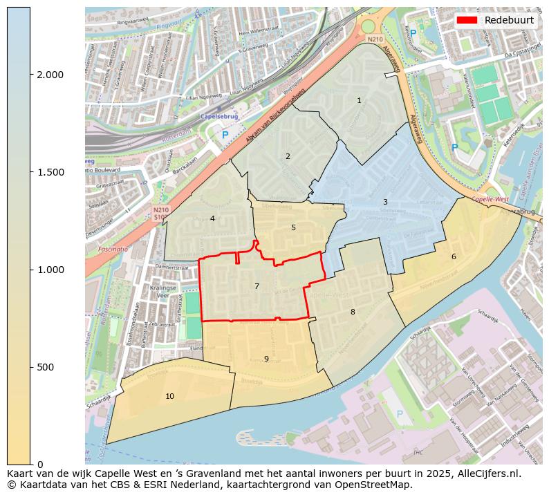 Afbeelding van de Redebuurt op de kaart.