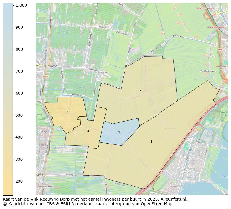 Afbeelding van de wijk Reeuwijk-Dorp op de kaart.