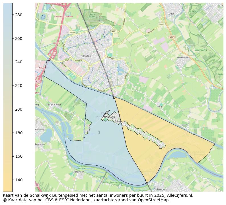Afbeelding van de Schalkwijk Buitengebied op de kaart.