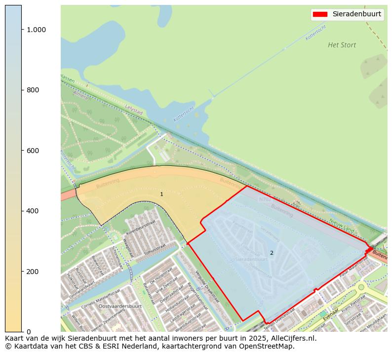 Afbeelding van de Sieradenbuurt op de kaart.