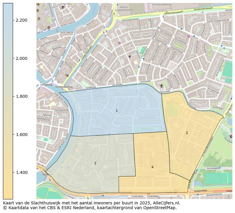 Afbeelding van de Slachthuiswijk op de kaart.