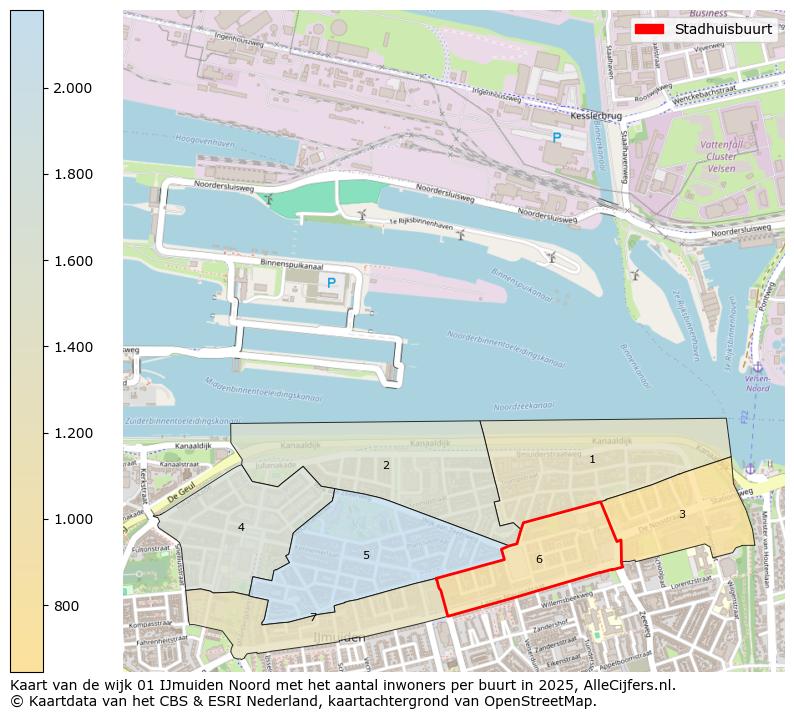 Afbeelding van de Stadhuisbuurt op de kaart.