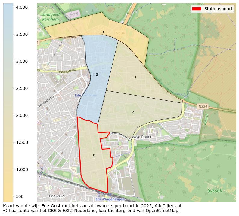 Afbeelding van de Stationsbuurt op de kaart.