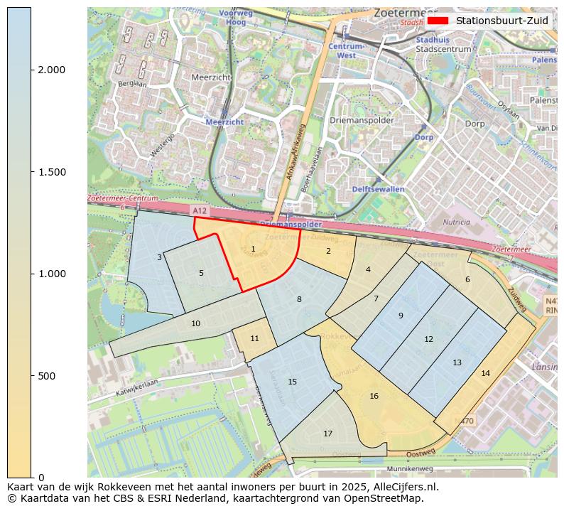 Afbeelding van de Stationsbuurt-Zuid op de kaart.