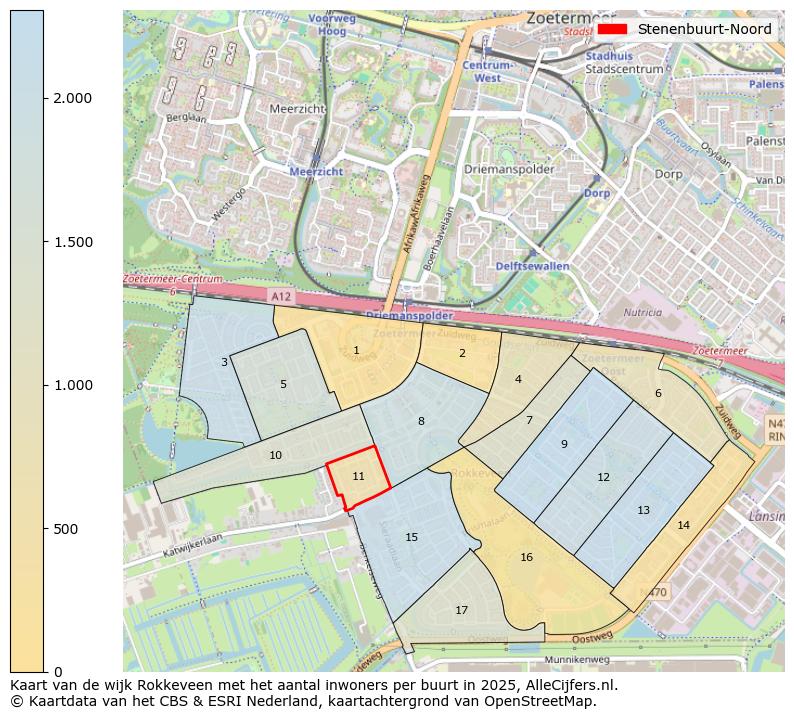 Afbeelding van de Stenenbuurt-Noord op de kaart.