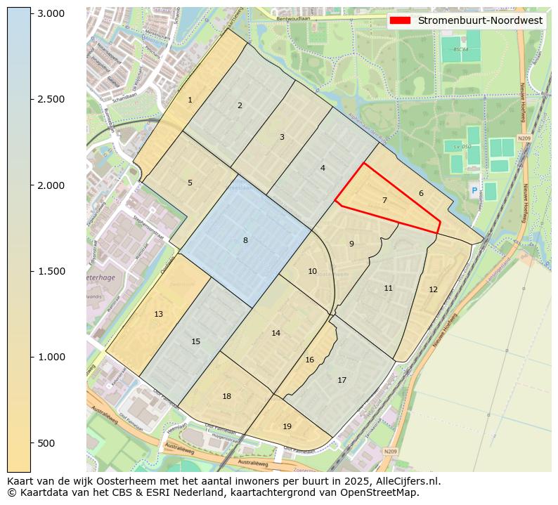 Afbeelding van de Stromenbuurt-Noordwest op de kaart.