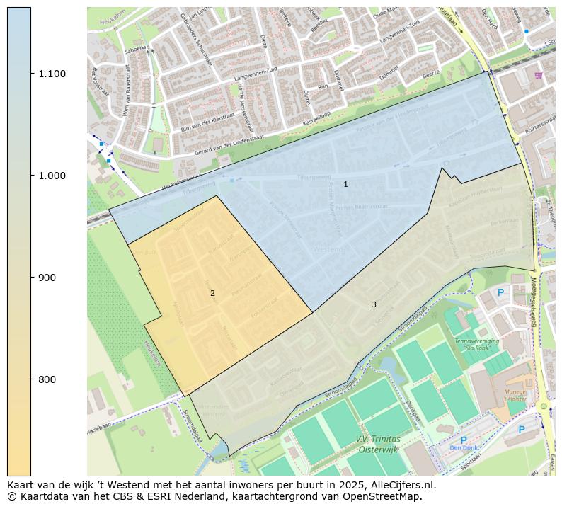 Afbeelding van de wijk ’t Westend op de kaart.