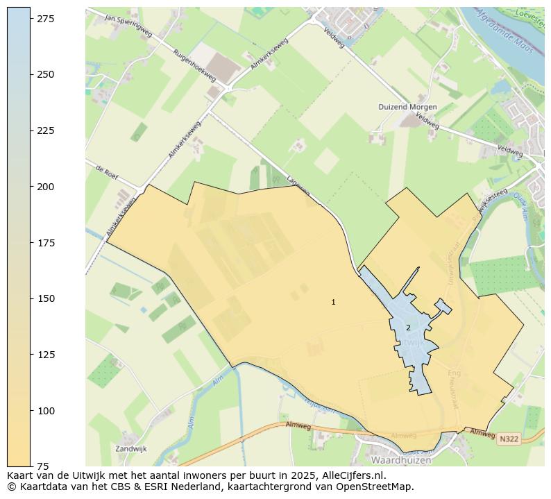 Afbeelding van de Uitwijk op de kaart.