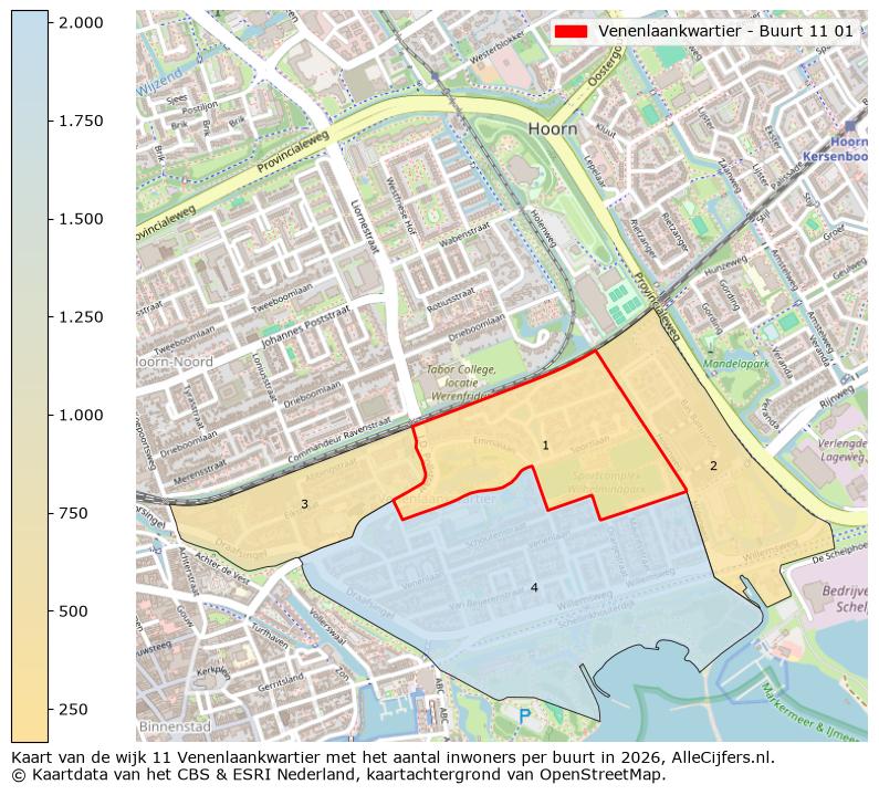 Afbeelding van de Venenlaankwartier - Buurt 11 01 op de kaart.