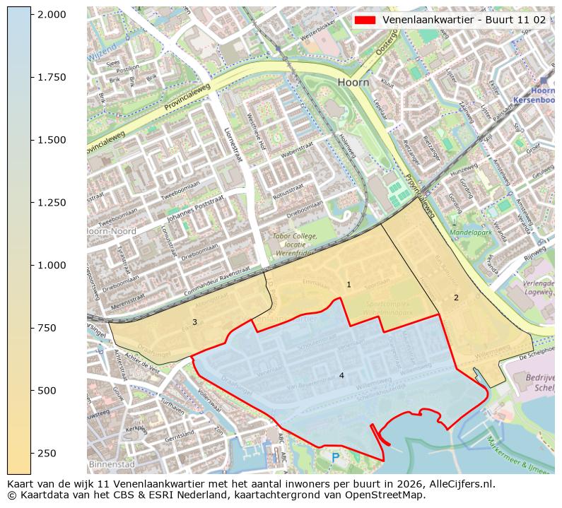 Afbeelding van de Venenlaankwartier - Buurt 11 02 op de kaart.