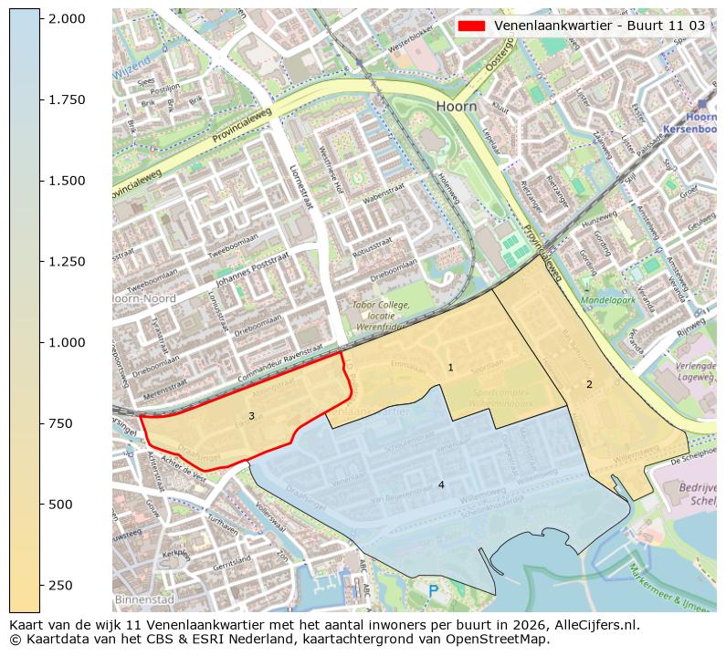 Afbeelding van de Venenlaankwartier - Buurt 11 03 op de kaart.