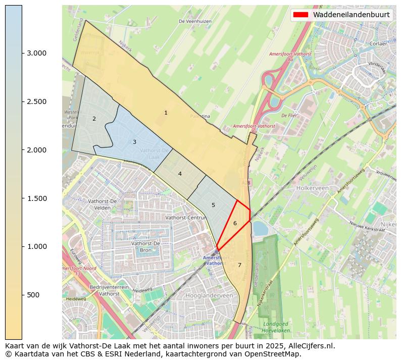 Afbeelding van de Waddeneilandenbuurt op de kaart.
