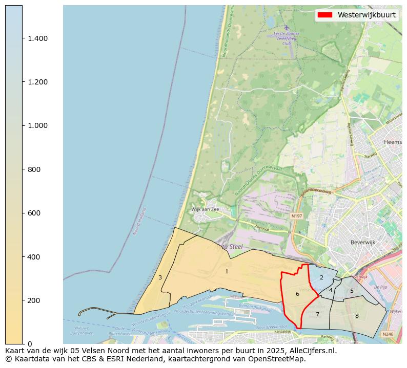 Afbeelding van de Westerwijkbuurt op de kaart.
