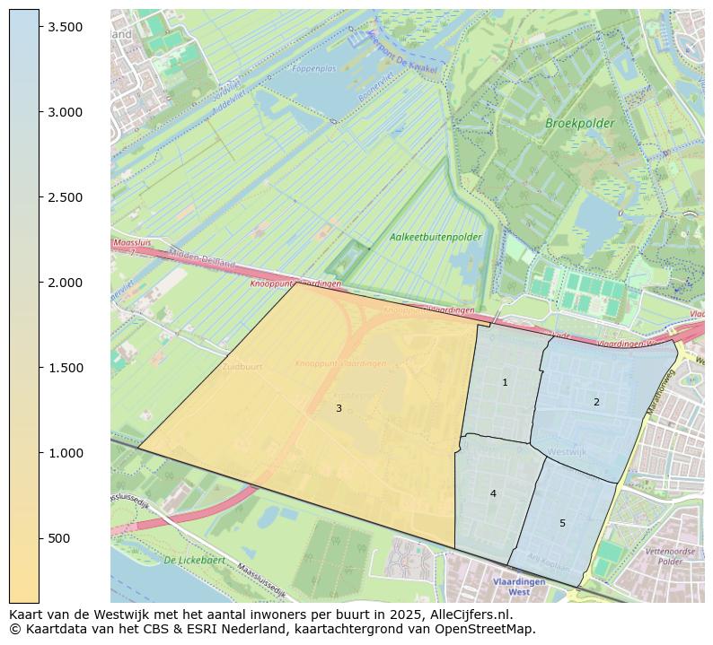 Afbeelding van de Westwijk op de kaart.