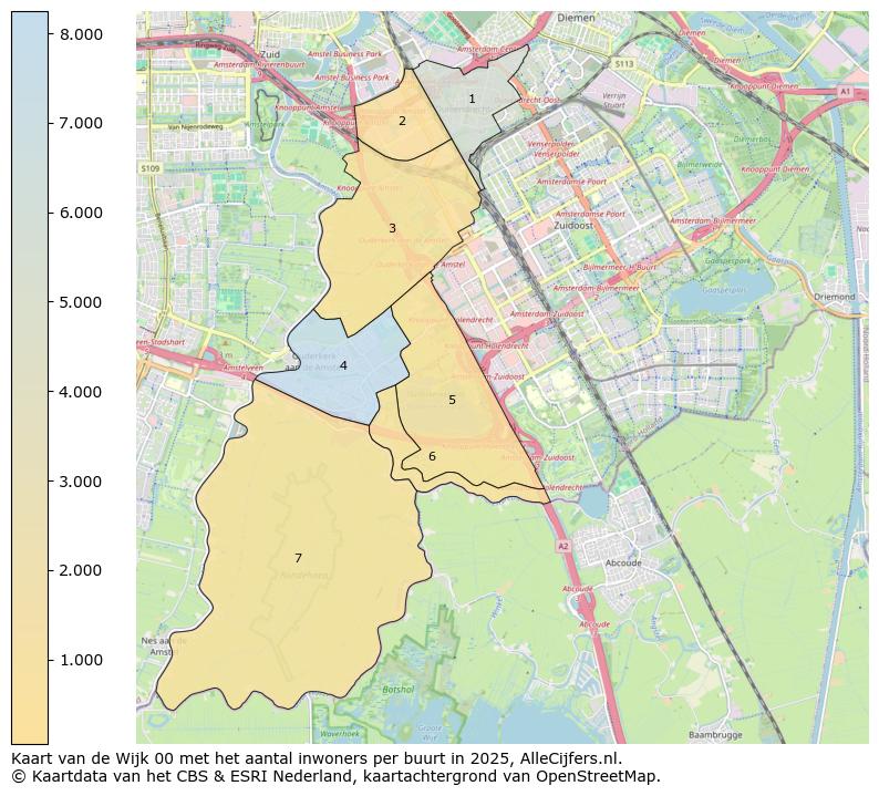 Afbeelding van de Wijk 00 op de kaart.