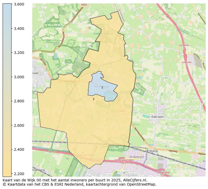 Afbeelding van de Wijk 00 op de kaart.