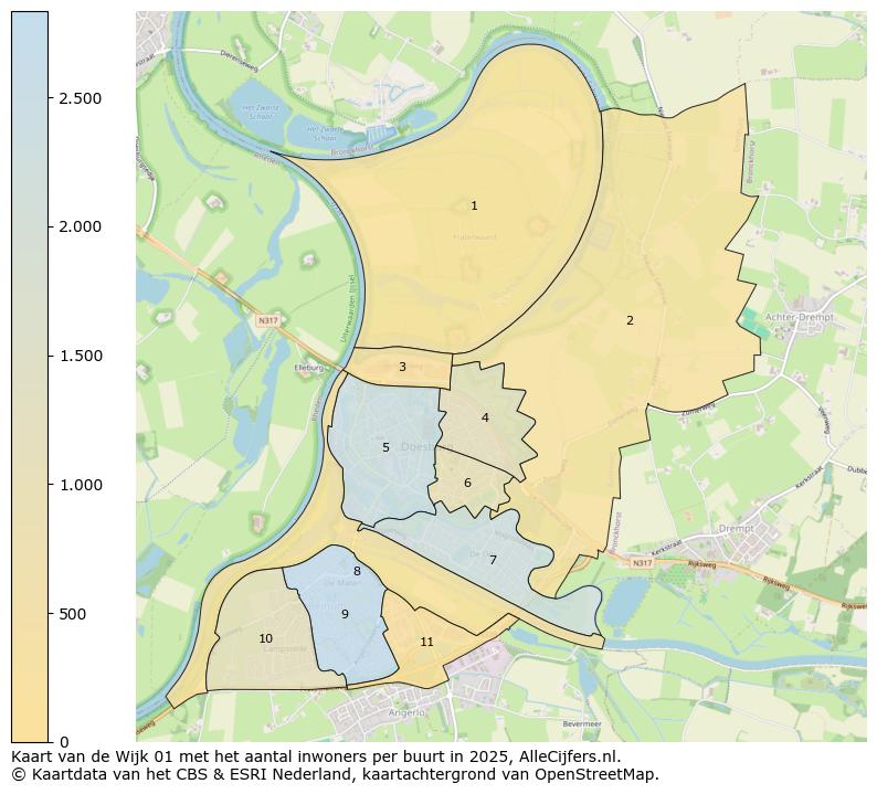Afbeelding van de Wijk 01 op de kaart.