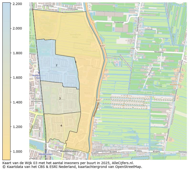 Afbeelding van de Wijk 03 op de kaart.