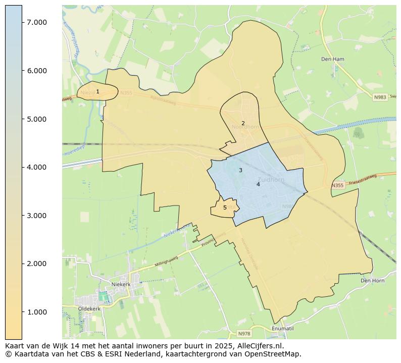Afbeelding van de Wijk 14 op de kaart.