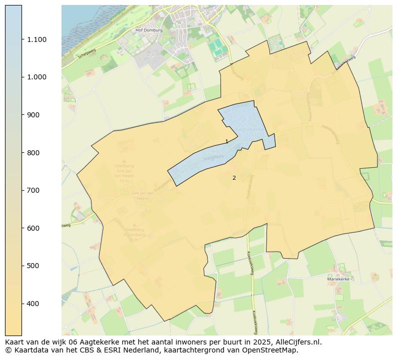 Afbeelding van de wijk Aagtekerke op de kaart.