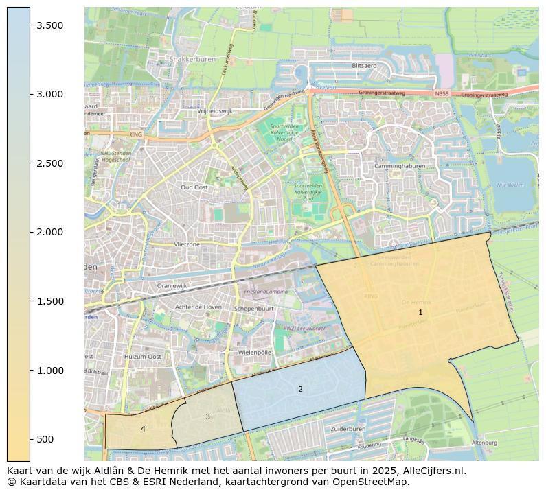 Afbeelding van de wijk Aldlân & De Hemrik op de kaart.
