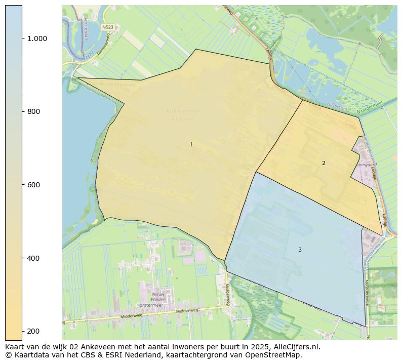 Afbeelding van de wijk Ankeveen op de kaart.