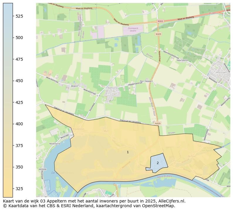 Afbeelding van de wijk Appeltern op de kaart.