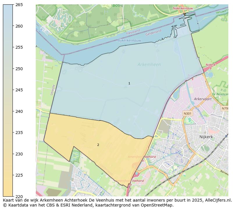 Afbeelding van de wijk Arkemheen Achterhoek De Veenhuis op de kaart.