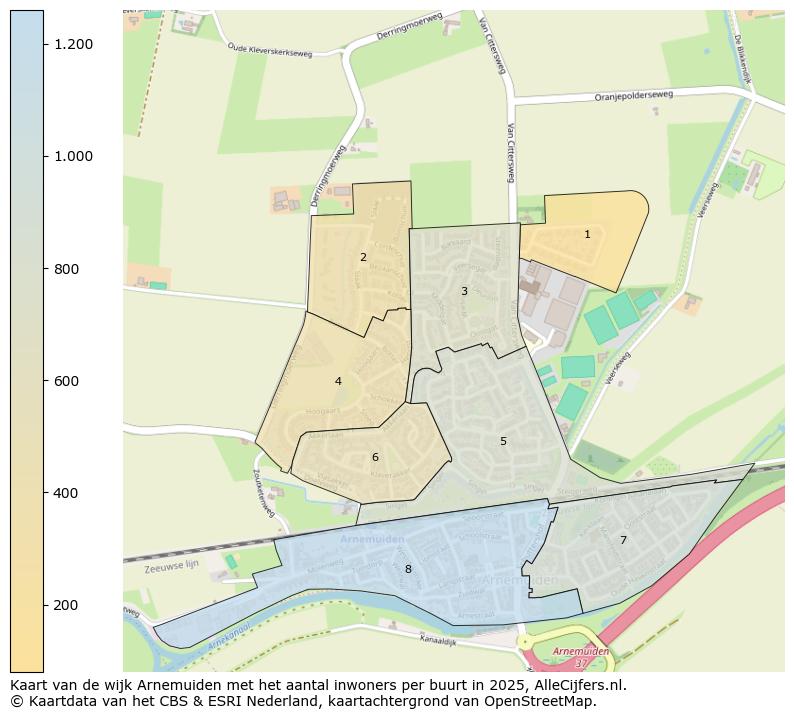 Afbeelding van de wijk Arnemuiden op de kaart.