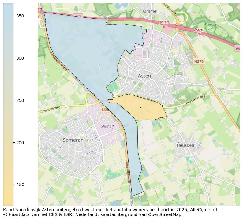 Afbeelding van de wijk Asten buitengebied west op de kaart.