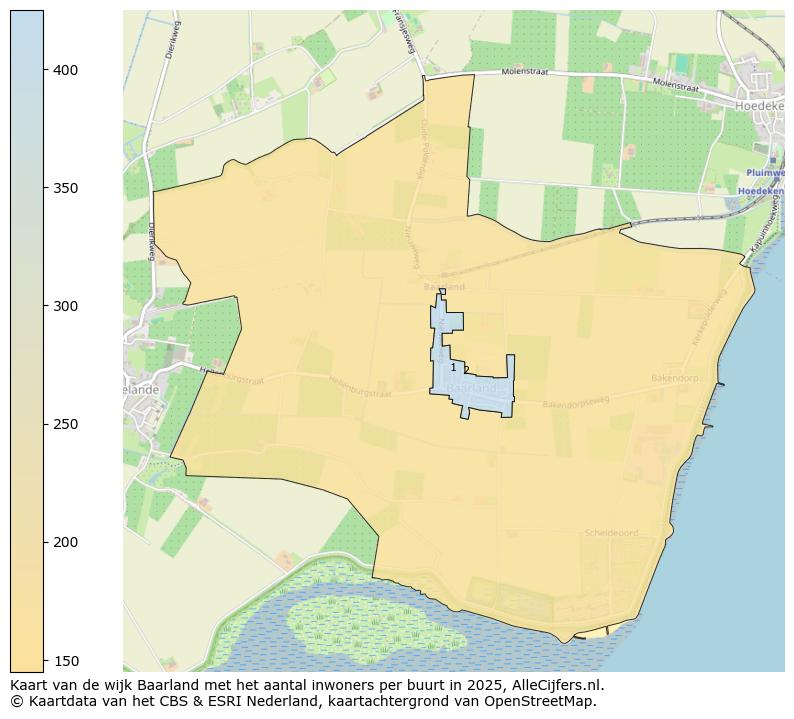 Afbeelding van de wijk Baarland op de kaart.