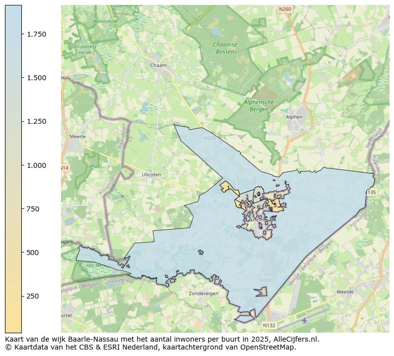 Afbeelding van de wijk Baarle-Nassau op de kaart.
