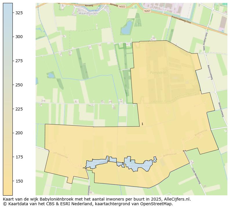 Afbeelding van de wijk Babyloniënbroek op de kaart.