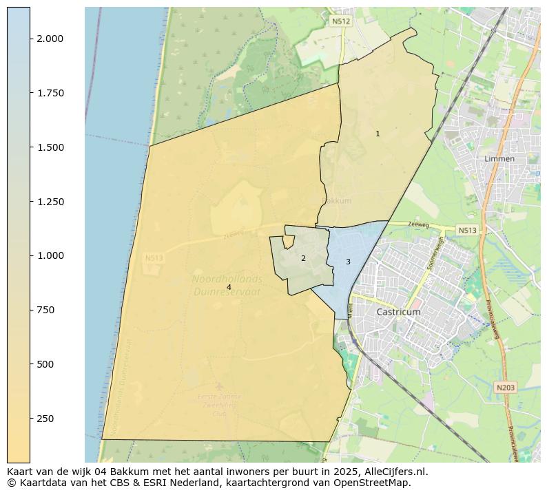 Afbeelding van de wijk Bakkum op de kaart.