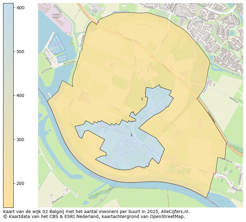 Afbeelding van de wijk Balgoij op de kaart.