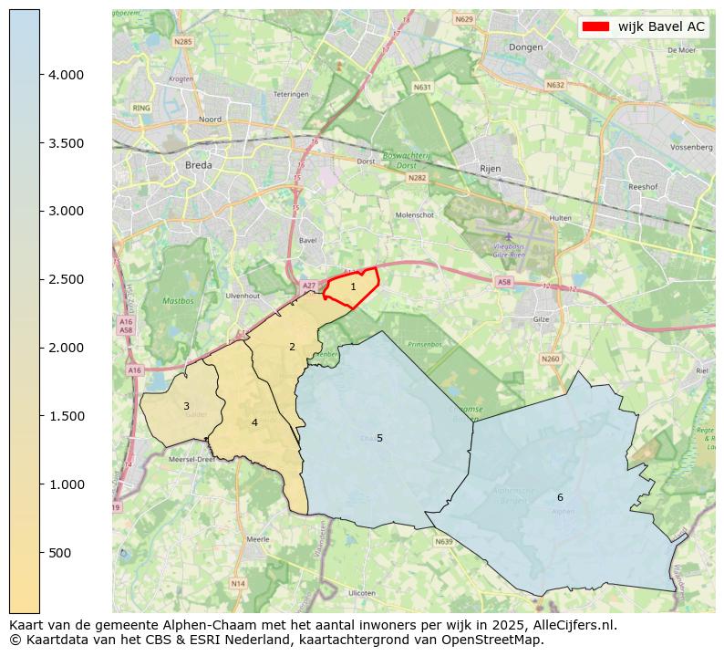 Afbeelding van de wijk Bavel AC op de kaart.