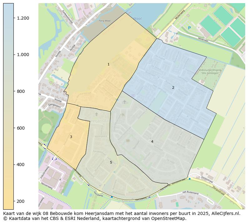 Afbeelding van de wijk Bebouwde kom Heerjansdam op de kaart.