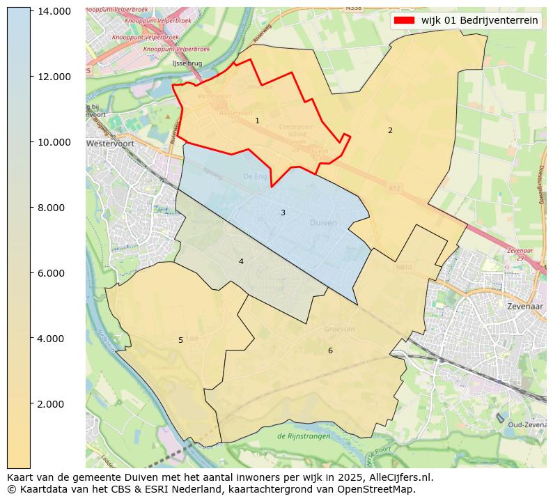 Afbeelding van de wijk Bedrijventerrein op de kaart.