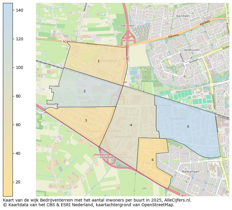 Afbeelding van de wijk Bedrijventerrein op de kaart.
