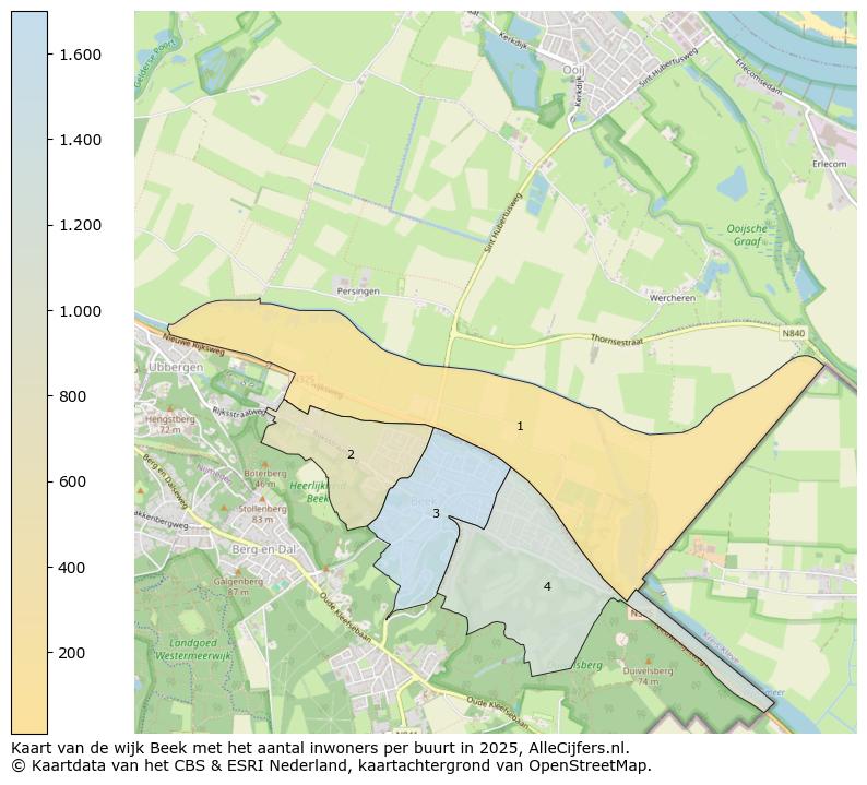 Afbeelding van de wijk Beek op de kaart.